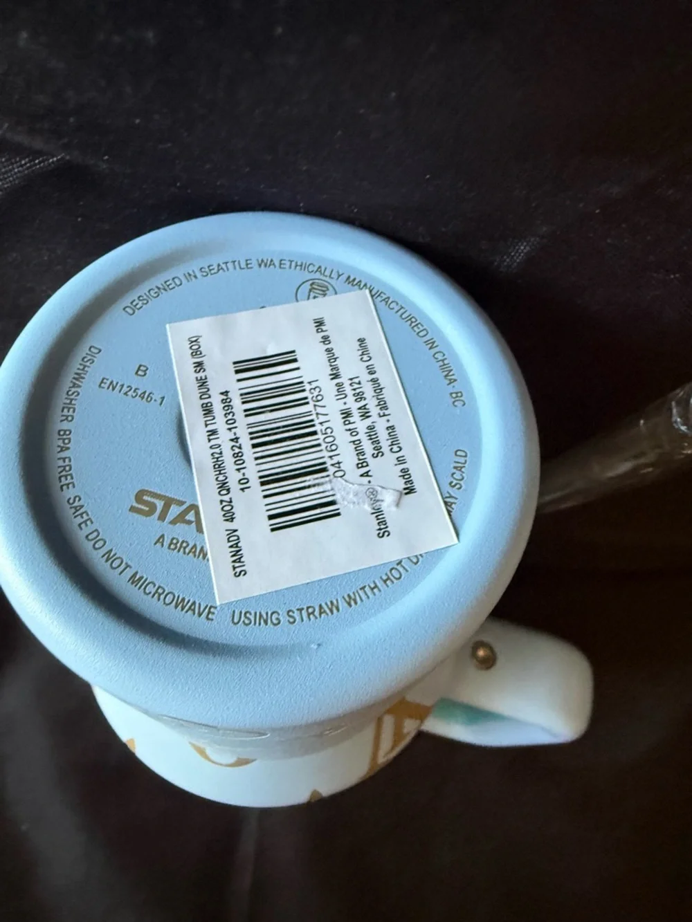 New Stanley 40oz Lavender & Gold Laser LEngravedV w/ Straw (No Original Box) - Picture 6 of 6